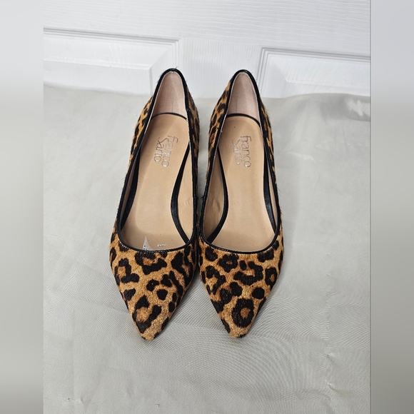 Franco Sarto Cow Hair Pump - Leopard Print size 7.5 - Picture 2 of 8